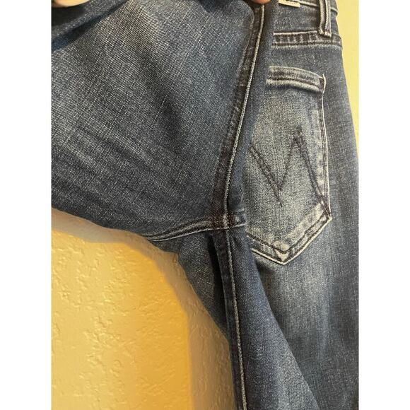 Mother Runaway Step Fray Flared Jeans Manana Mi Amor 28 - Picture 7 of 9